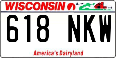 WI license plate 618NKW