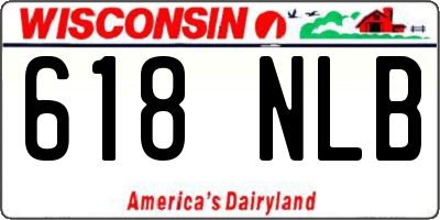WI license plate 618NLB