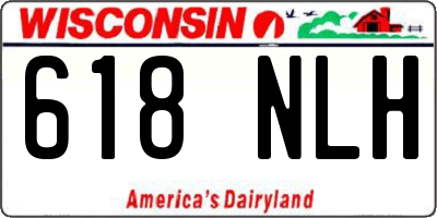 WI license plate 618NLH