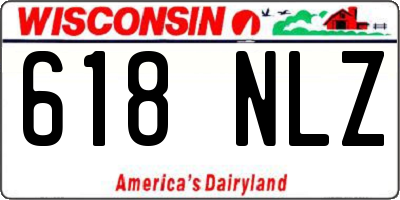 WI license plate 618NLZ