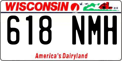WI license plate 618NMH