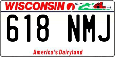 WI license plate 618NMJ