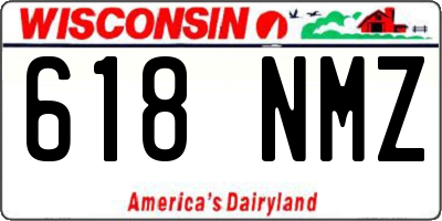 WI license plate 618NMZ