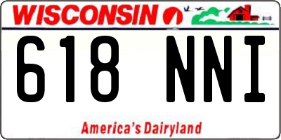 WI license plate 618NNI