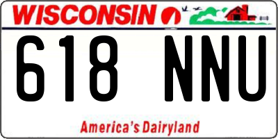 WI license plate 618NNU
