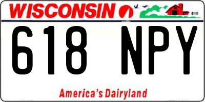 WI license plate 618NPY