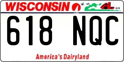 WI license plate 618NQC