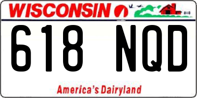 WI license plate 618NQD