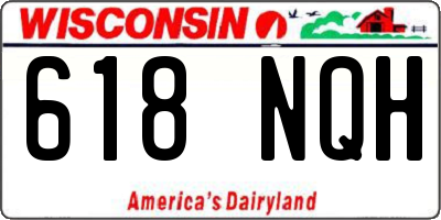 WI license plate 618NQH