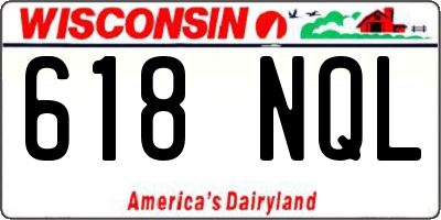 WI license plate 618NQL