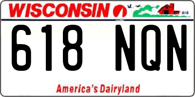 WI license plate 618NQN