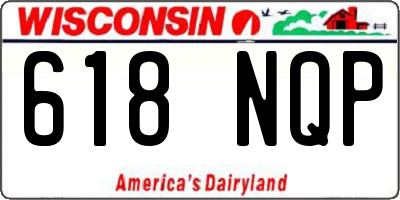 WI license plate 618NQP