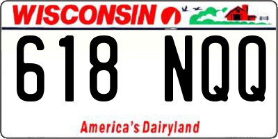 WI license plate 618NQQ