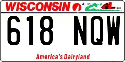 WI license plate 618NQW
