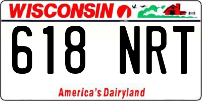 WI license plate 618NRT