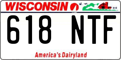 WI license plate 618NTF