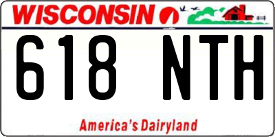 WI license plate 618NTH