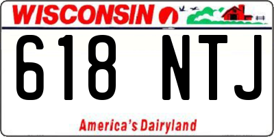 WI license plate 618NTJ