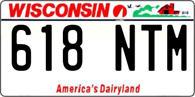 WI license plate 618NTM