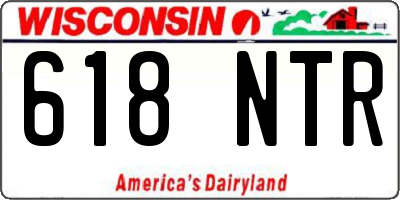 WI license plate 618NTR