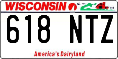 WI license plate 618NTZ