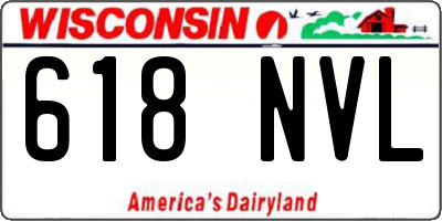 WI license plate 618NVL