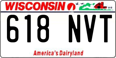 WI license plate 618NVT