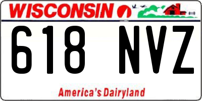 WI license plate 618NVZ