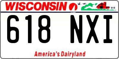 WI license plate 618NXI