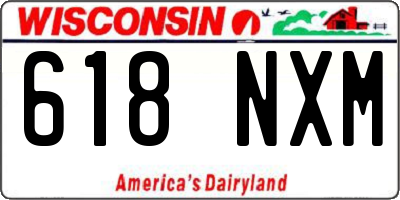 WI license plate 618NXM