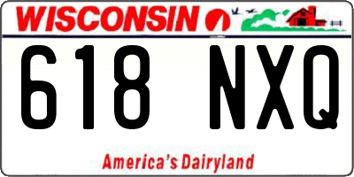 WI license plate 618NXQ