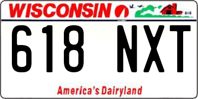 WI license plate 618NXT