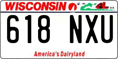 WI license plate 618NXU