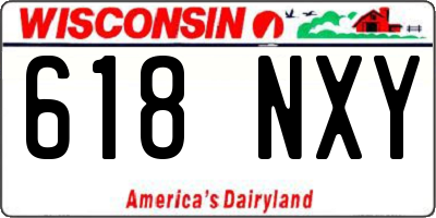 WI license plate 618NXY