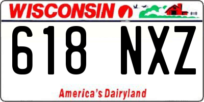 WI license plate 618NXZ