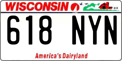 WI license plate 618NYN
