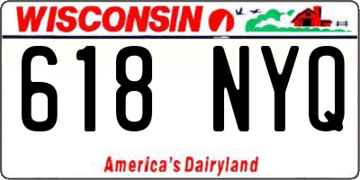 WI license plate 618NYQ