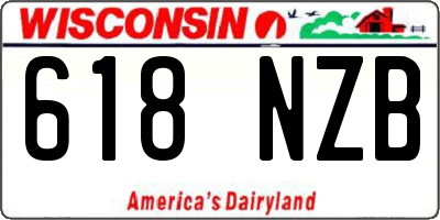 WI license plate 618NZB