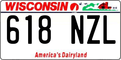 WI license plate 618NZL