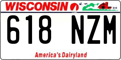 WI license plate 618NZM