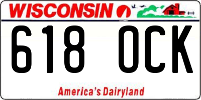 WI license plate 618OCK