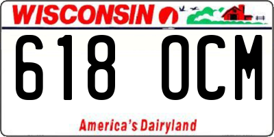 WI license plate 618OCM