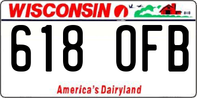WI license plate 618OFB