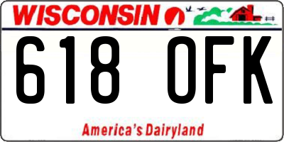 WI license plate 618OFK