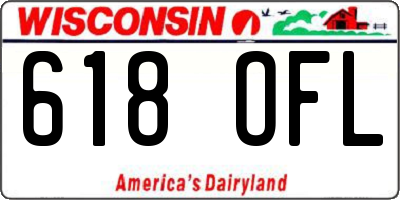 WI license plate 618OFL