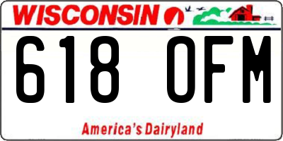 WI license plate 618OFM