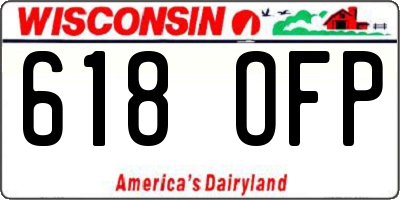 WI license plate 618OFP
