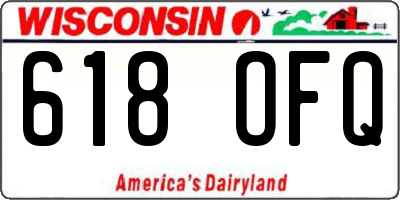 WI license plate 618OFQ