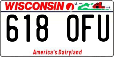 WI license plate 618OFU