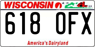 WI license plate 618OFX